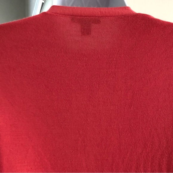 LAFAYETTE 148 Coral Cardigan Sweater Cashmere Blend Sz Large - Picture 3 of 11